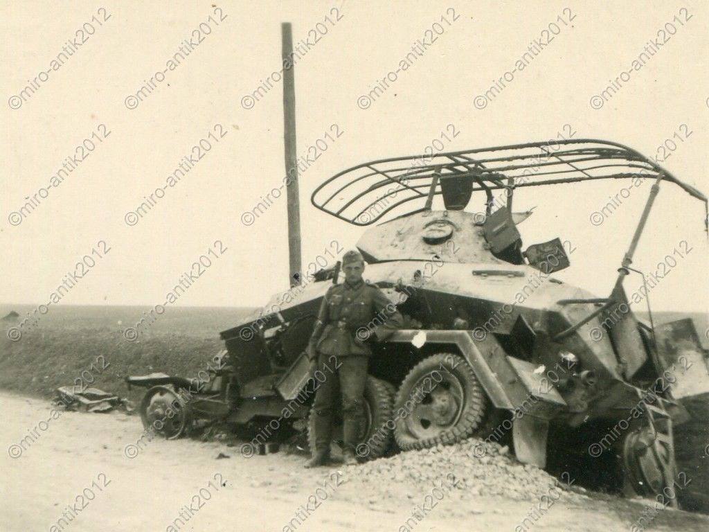 Foto, Wehrmacht, schwerer Panzerspähwagen Sdkfz.