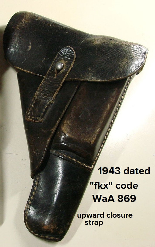 1943 dated P.38 soft shell holster-code   fkx