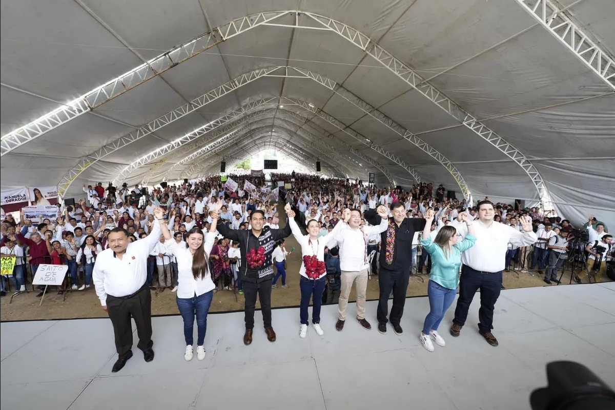 Sheinbaum entrega constancia de precandidato a Eduardo Ramírez, va por Chiapas