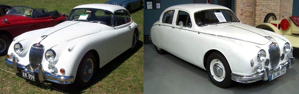 XK150 FHC et Mk I jaguarhunter.org.au, plastikkr