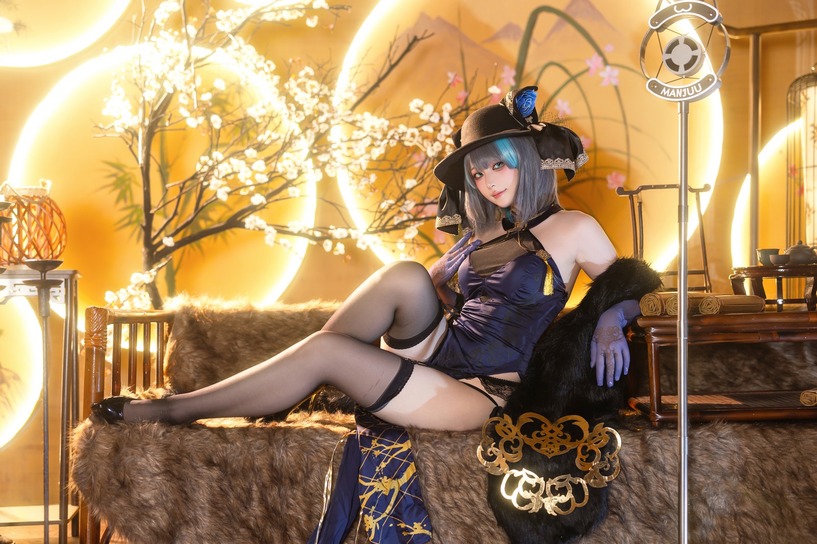 屿鱼 Yuyu 金装猫猫头 原创 Cosplay 写真集（60P｜747MB）插图7