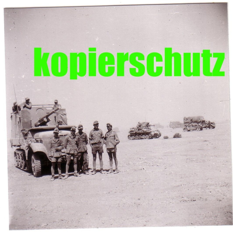 Orig.Foto Negativ Afrika DAK Sturmgeschütz 7,62c