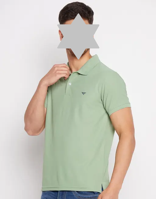 RISS Men's Cotton Half Sleeves Solid Polo T-shirt Color 2 (R306)