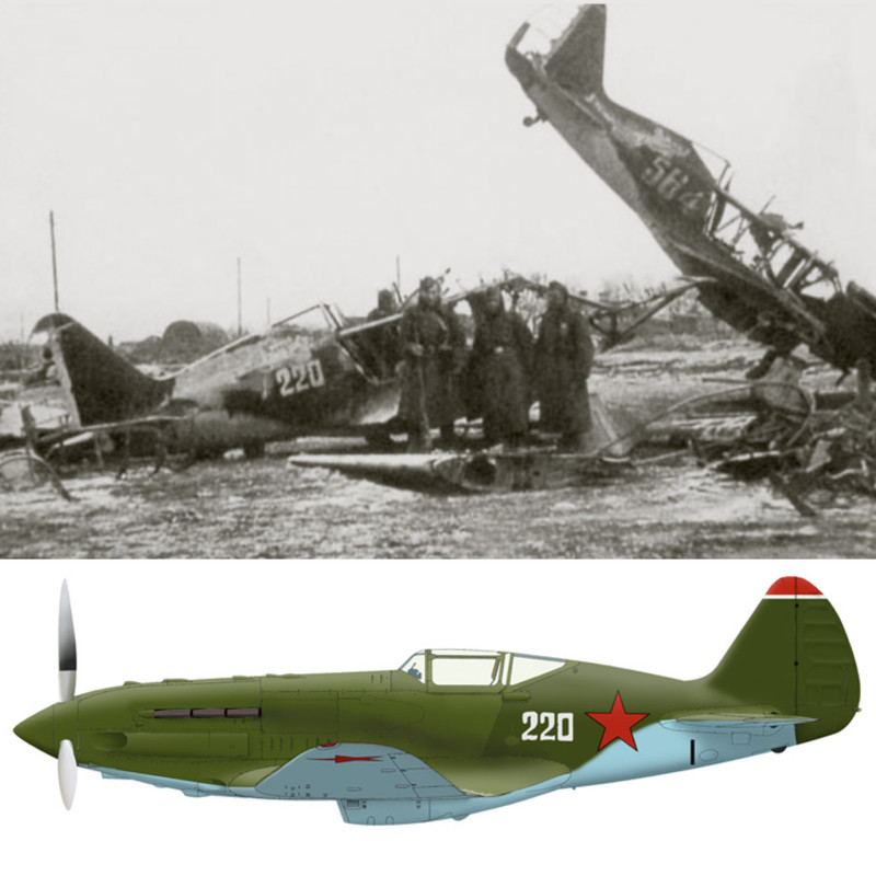 Mikoyan-Gurevich-MiG-1-unknown-unit-White-220-destroyed-early-Barbarossa-1941-0A