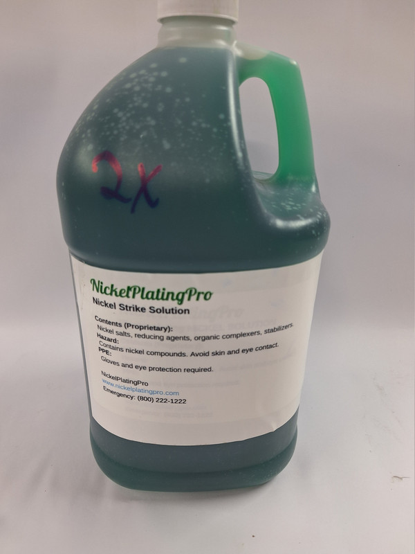 One gallon nickel strike concentrate container