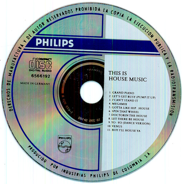 29/03/2024 - Various – This Is House Music (CD, Compilation)(Discos Philips Colombia – 6566192)  1991 (WAV) R-13740673-1561771094-7572