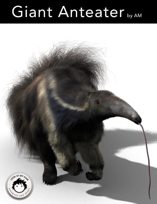 00 main giant anteater by am daz3d