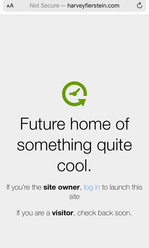 Is Harvey Fierstein's Website Down?