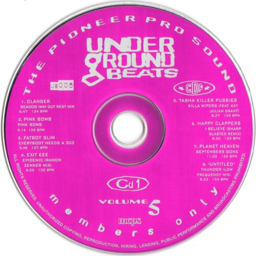 underground - 12/11/2023 - VA – Underground Beats (Volume 5)(2 x CD, Compilation, Limited Edition, Promo)(CD Pool – UB 005)  1997 R-197882-1212861144