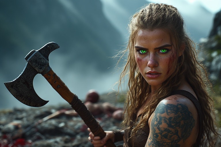 Viking-girl-holding-norse-axe-(1)