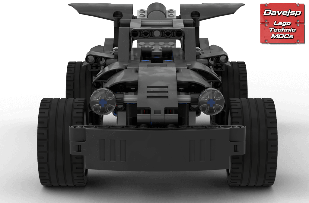 Remote controlled Lego Technic free MOC racing car