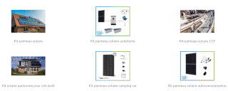 Une sélection de kits solaires 