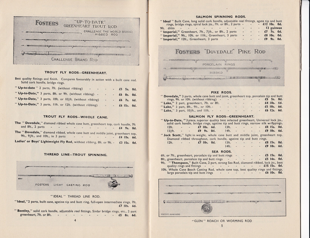 Foster Bros Catalogue pages 4 and 5