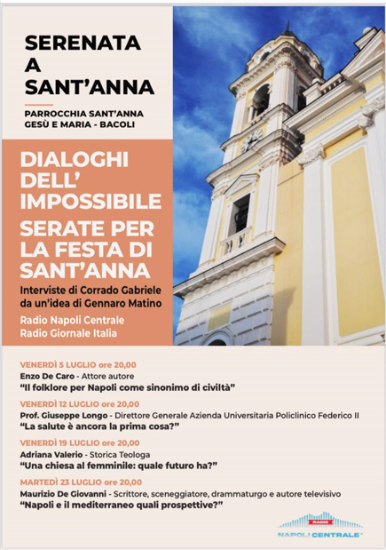 A BACOLI - I Dialoghi dell'Impossibile, incontri con De Caro, Longo, Valerio e de Giovanni