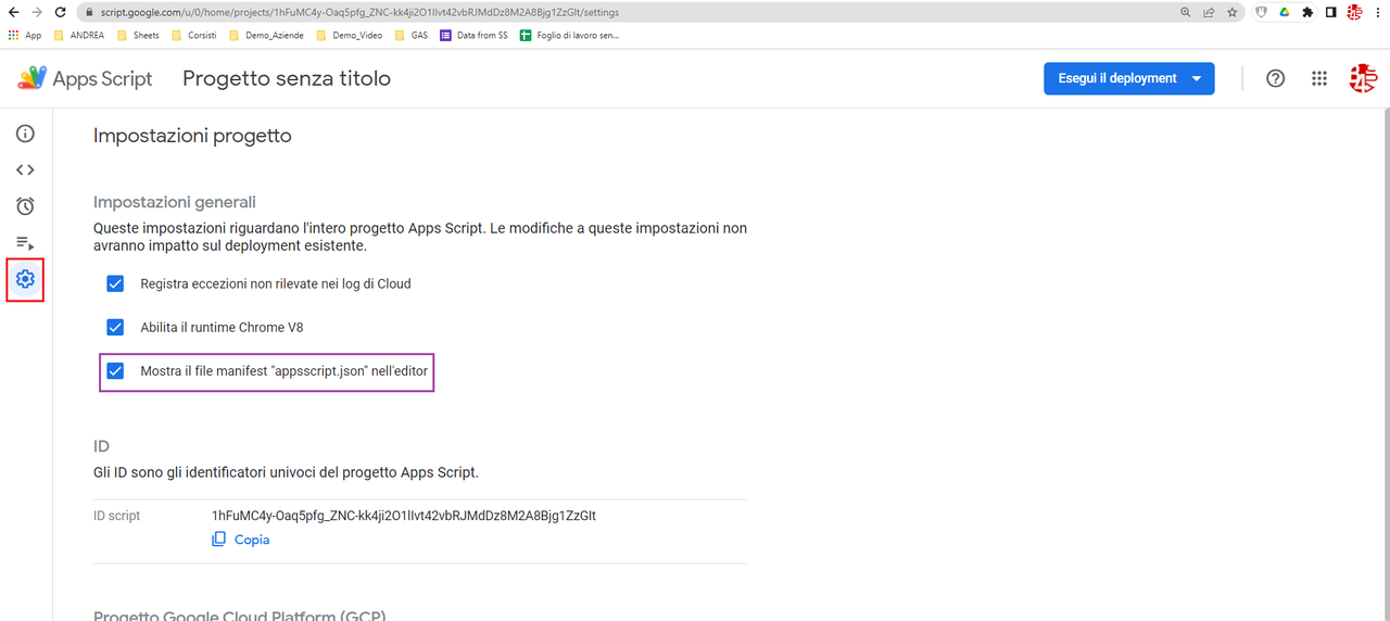 Manifest Appsscript 1