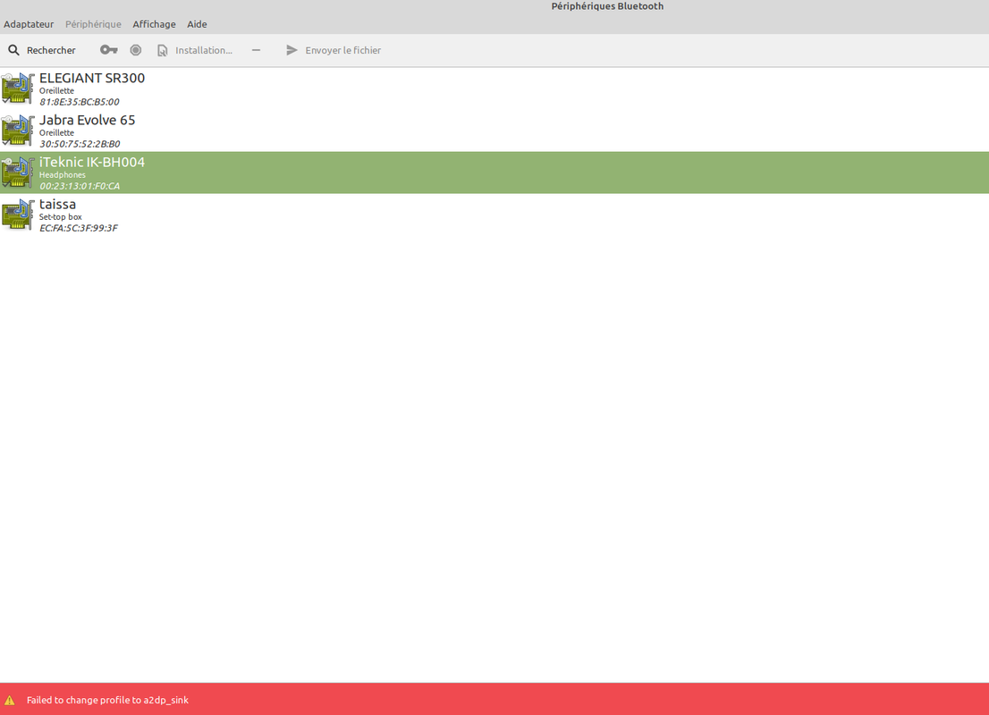 failed to load A2DP profil on bluetooth headphone - Linux Mint Forums