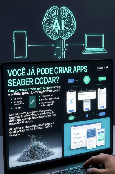 IA generativa transforma ideias em aplicativos funcionais (e os 5 usos reais que estão bombando em 2026)