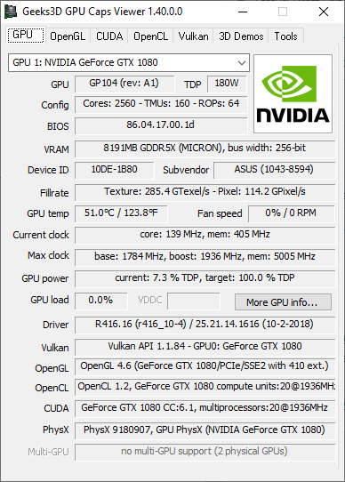 GPU Caps Viewer 1.55