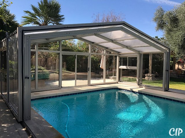 outdoor pool enclosure