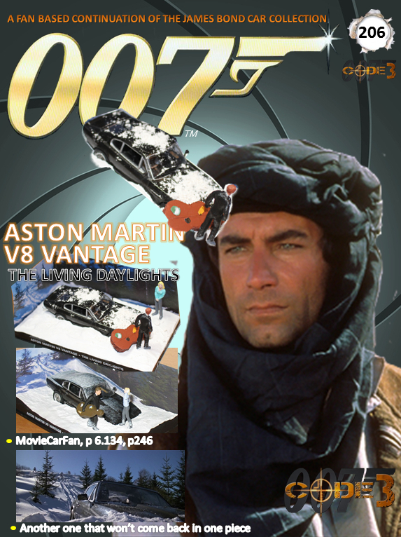 206 CODE 3 - DD THE LIVING DAYLIGHTS  - ASTON MA