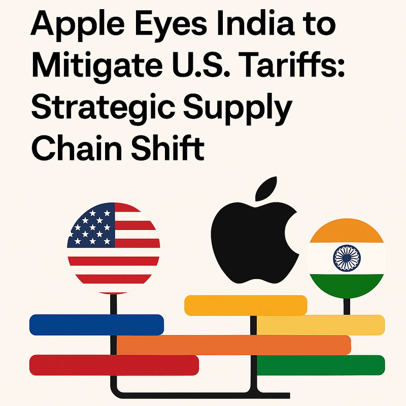 Apple Eyes India to Mitigate U.S. Tariffs: Strategic Supply Chain Shift