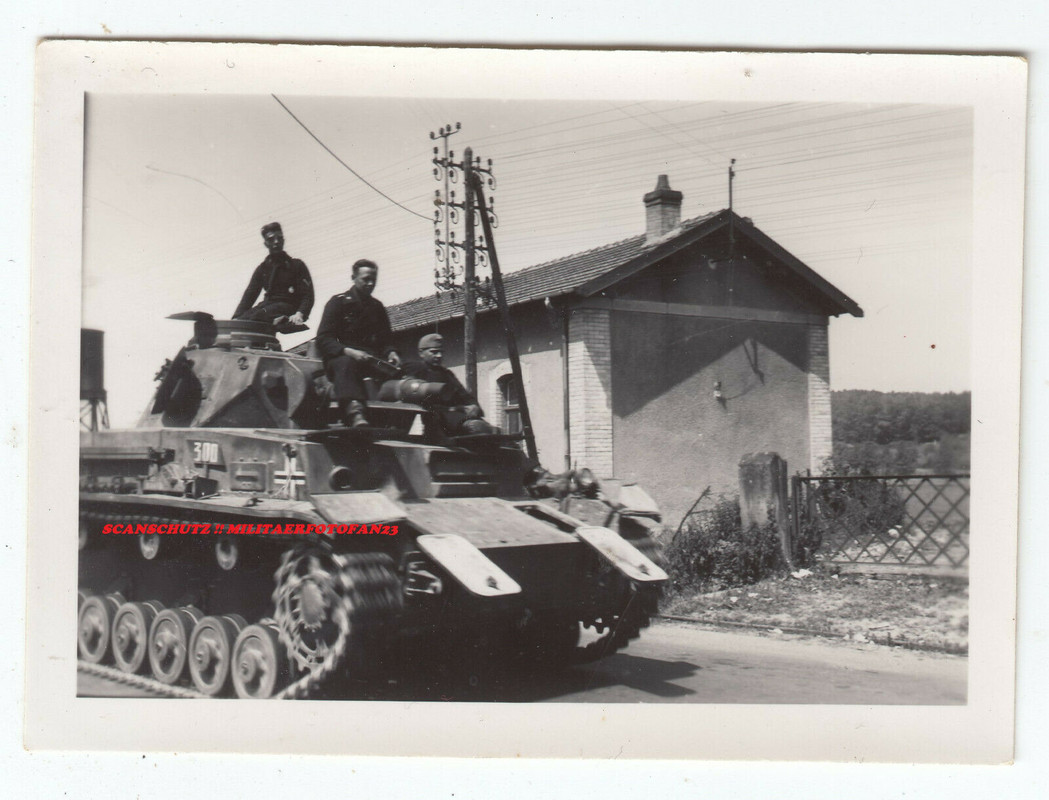 Wehrmacht Panzer III Nr.300 Blâmont Meurthe-et-Moselle Frankreich 1940 !!