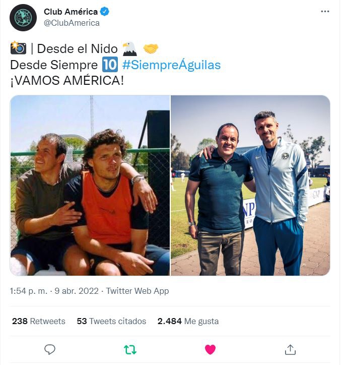 Cuauhtémoc Blanco visitó al Club América previo al partido contra Juárez