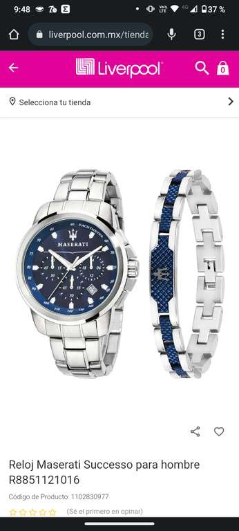 Liverpool: Reloj Maserati Successo para hombre R8851121016 
