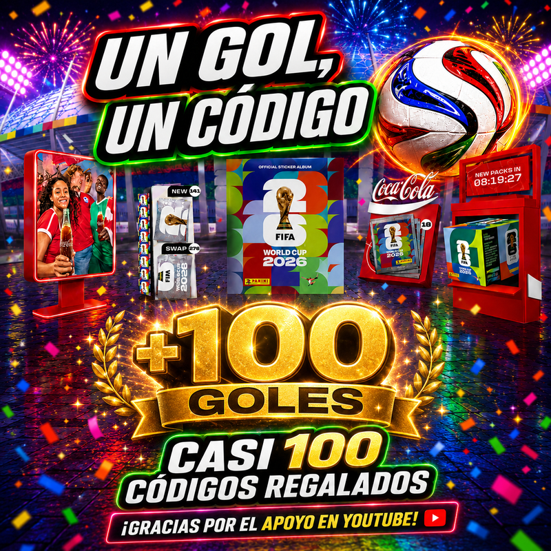 ¡Más de 100 códigos regalados!