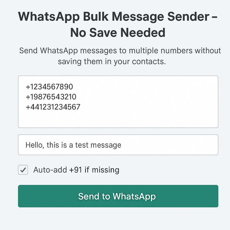WhatsApp Bulk Message Sender Tool Thumbnail