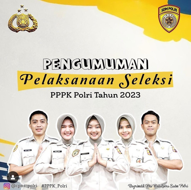 Pengumuman Pelaksanaan Seleksi PPPK Polri Tahun 2023