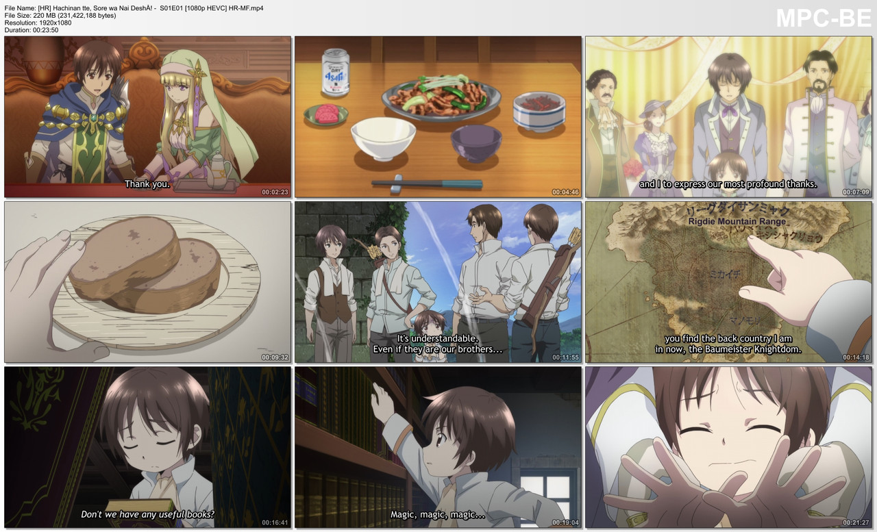 HR Hachi nan tte Sore wa Nai deshou 01 1080p HEVC HR MF