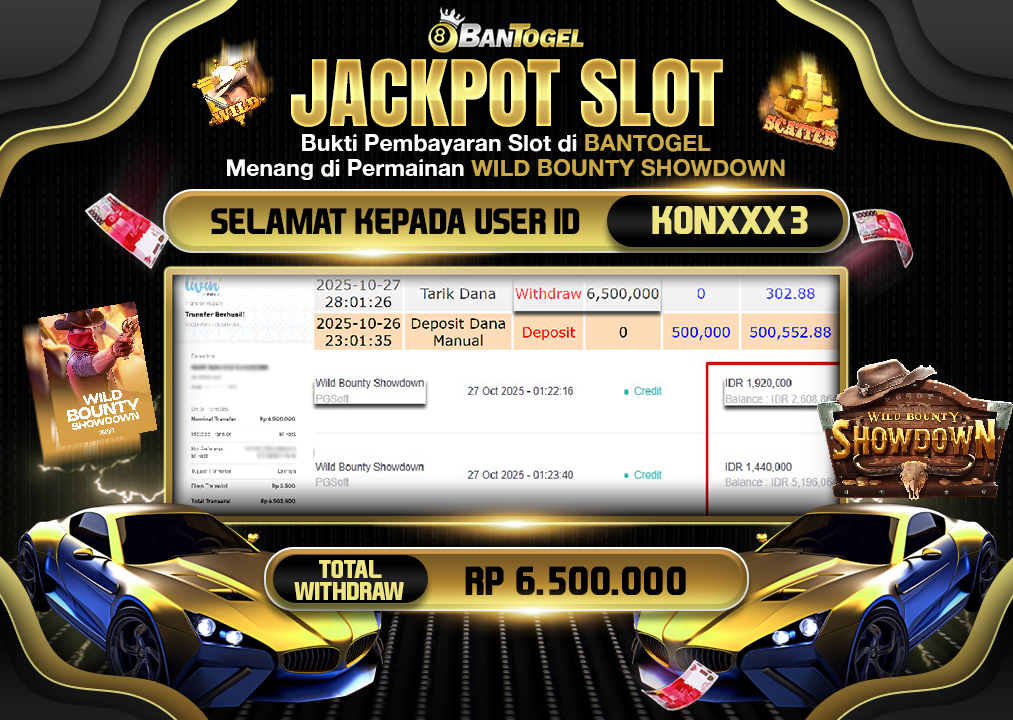 BUKTI JACKPOT LUNAS BANTOGEL