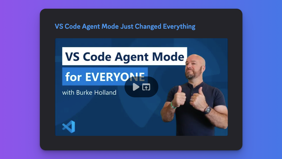 Watch the Visual Studio AI features video