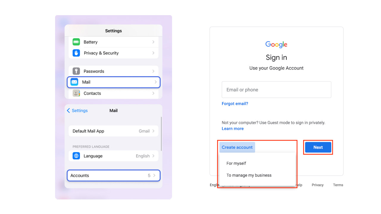 Signup Through iOS Settings 