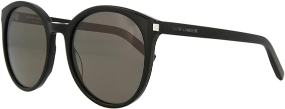 Saint Laurent Women\'s CLASSIC6 54mm Sunglasses Saint Laurent CLASSIC6 002 Black Round Smoke 54-19-140 Non  main image 3