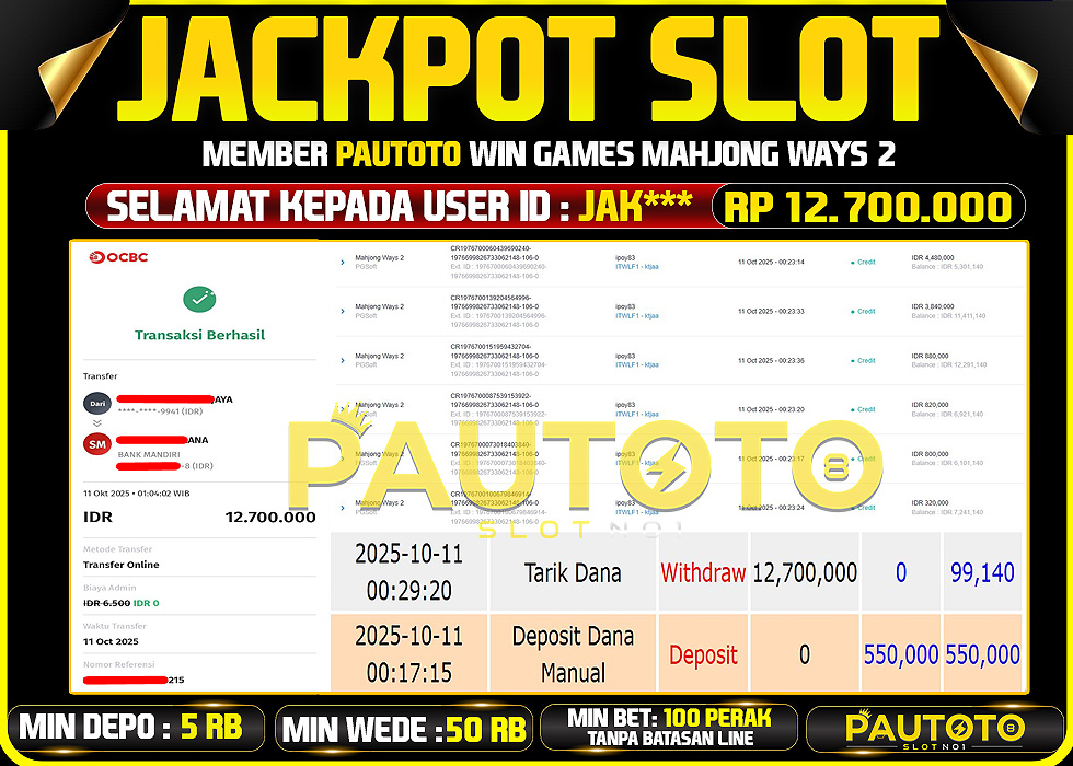 BUKTI JACKPOT LUNAS PAUTOTO