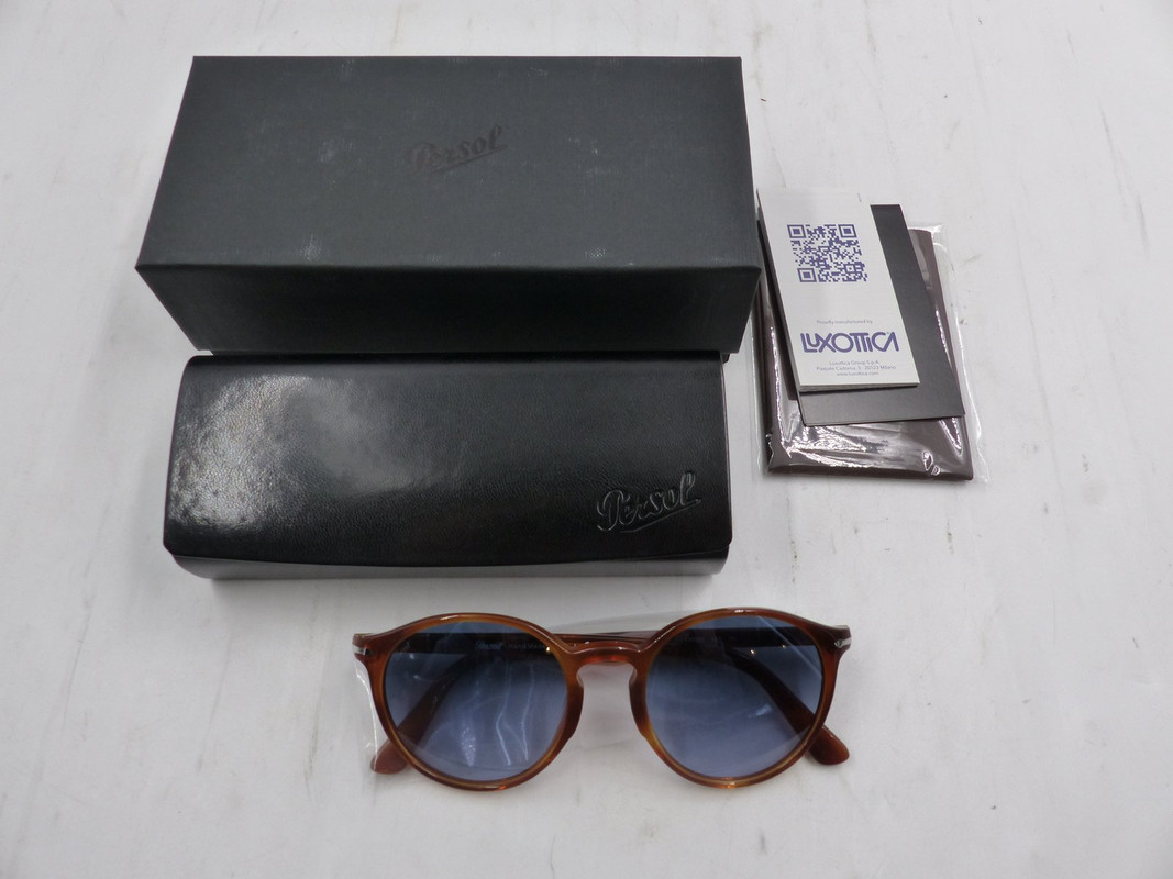 PERSOL PO3171S HAVANA SUNGLASSES BROWN/BLUE 8726 | MDG Sales, LLC