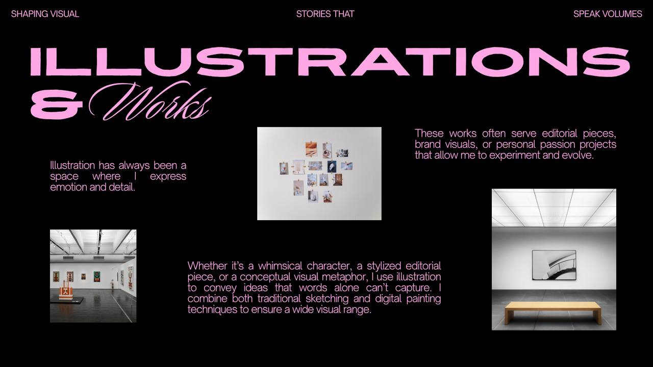 Black and Pink Modern Clean Portfolio Presentation