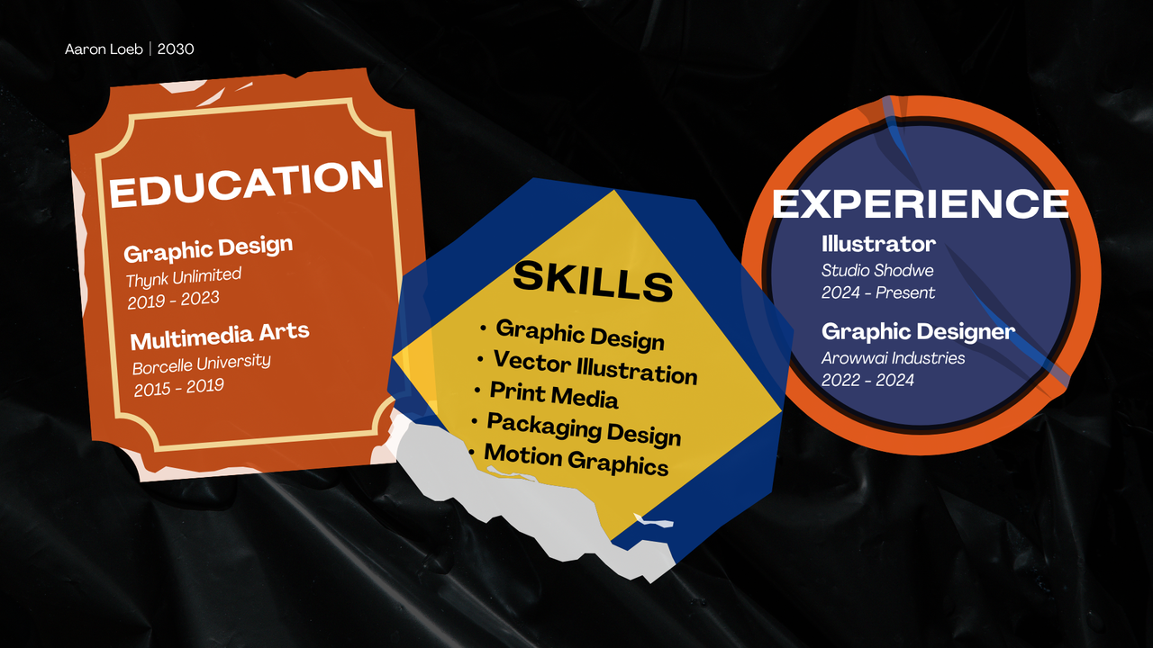 Modern Bold Graphic Designer Creative Portfolio Presentation