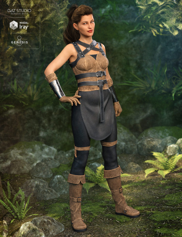 Rebel Rogue Outfit for Genesis 8 Female(s)
