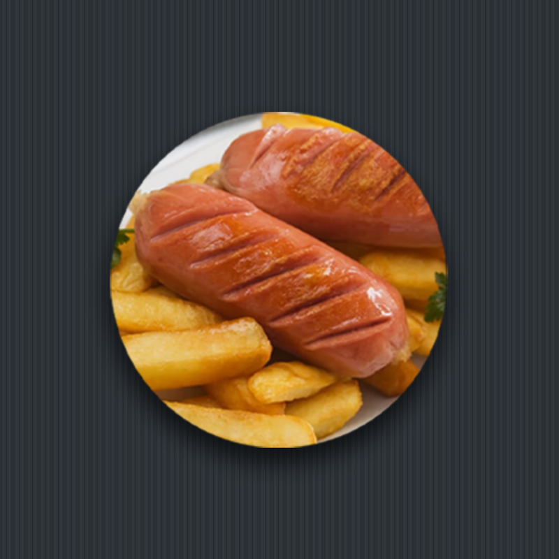 Фри с сосиской