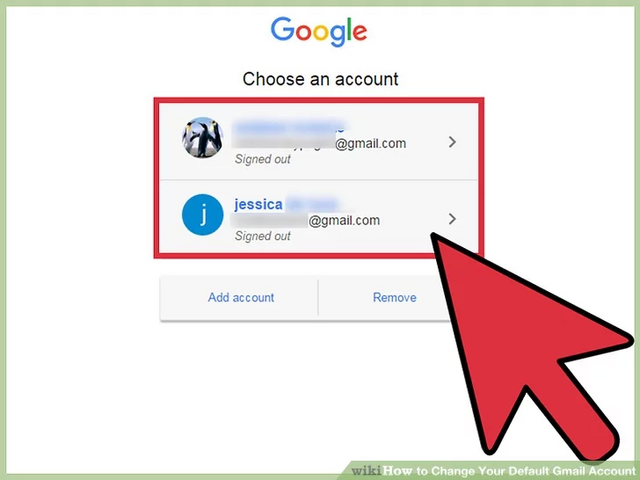 Change Your Default Gmail Account Step 3