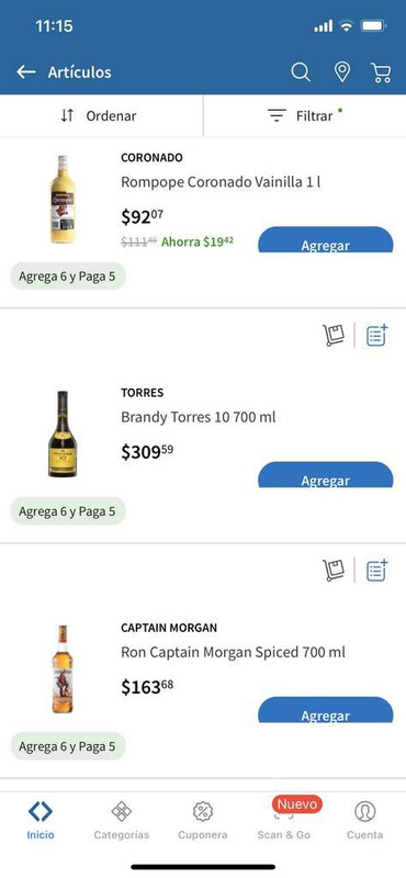 Sam's Club: 6x5 en vinos y licores