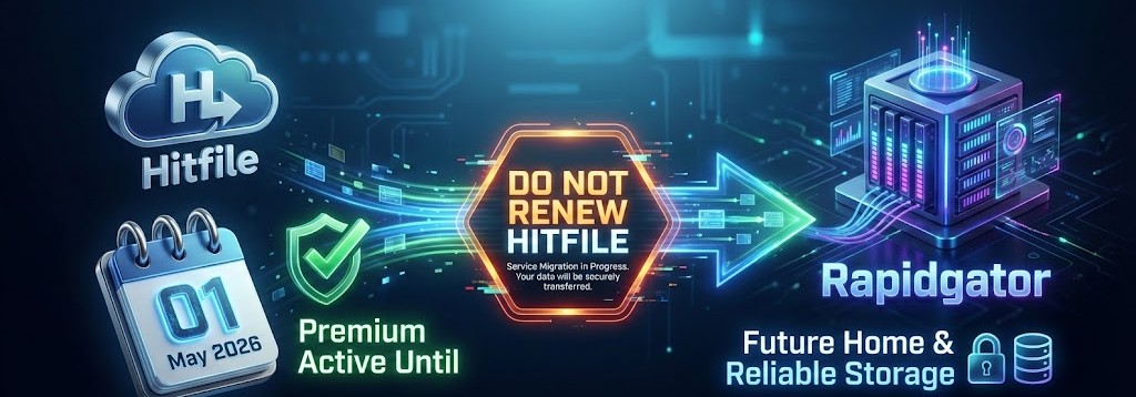 We are migrating from Hitfile to Rapidgator 