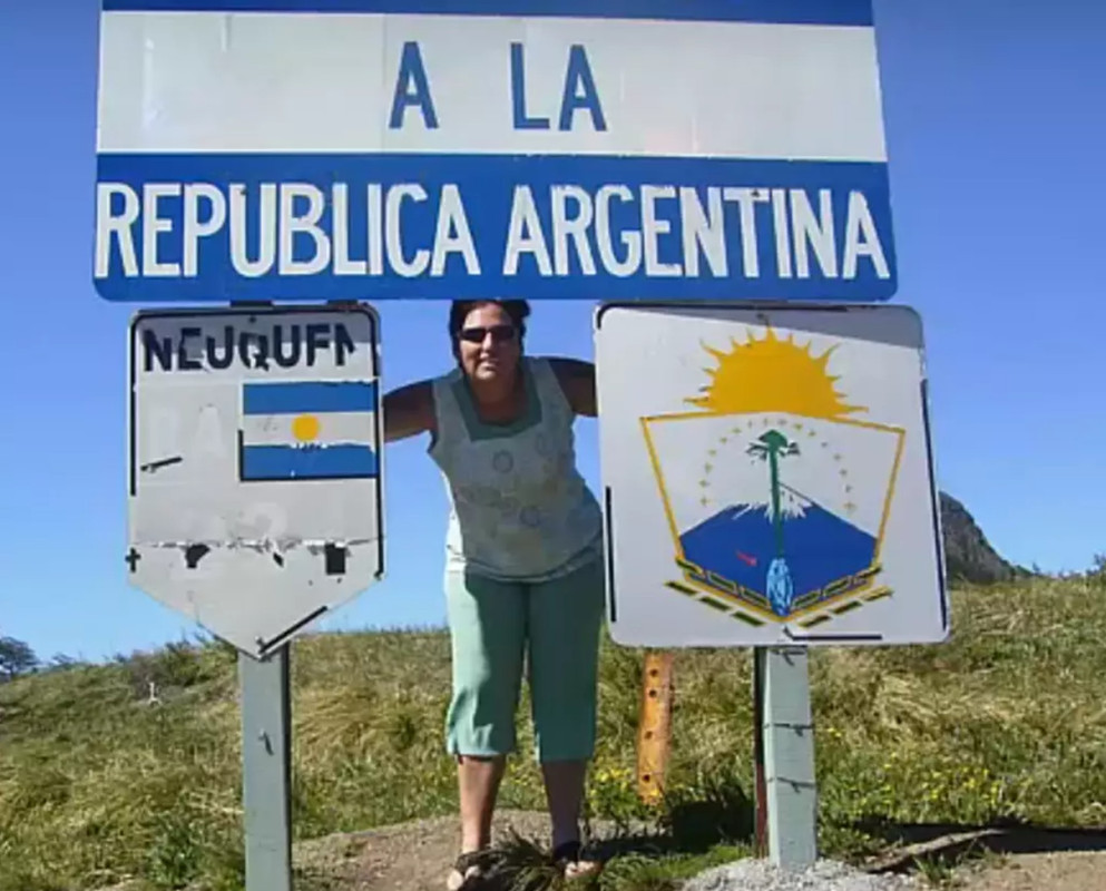 Cidinha e Luis durante viagem para a Argentina