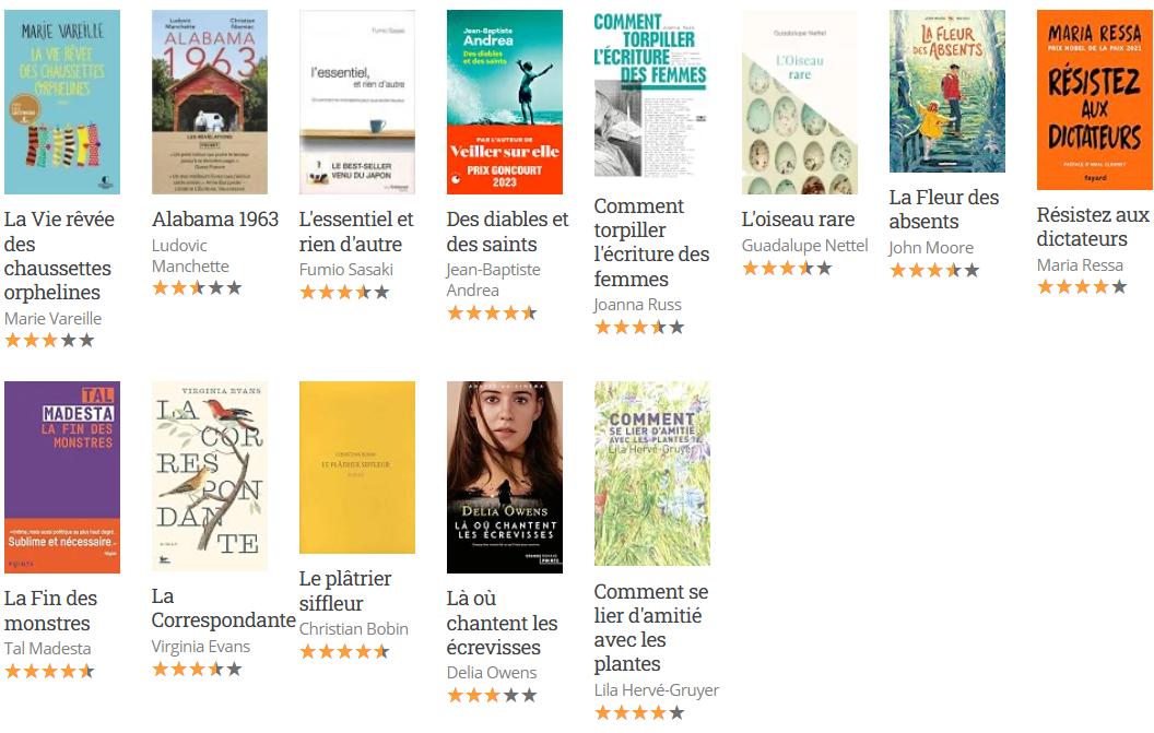 Livres sur Babelio