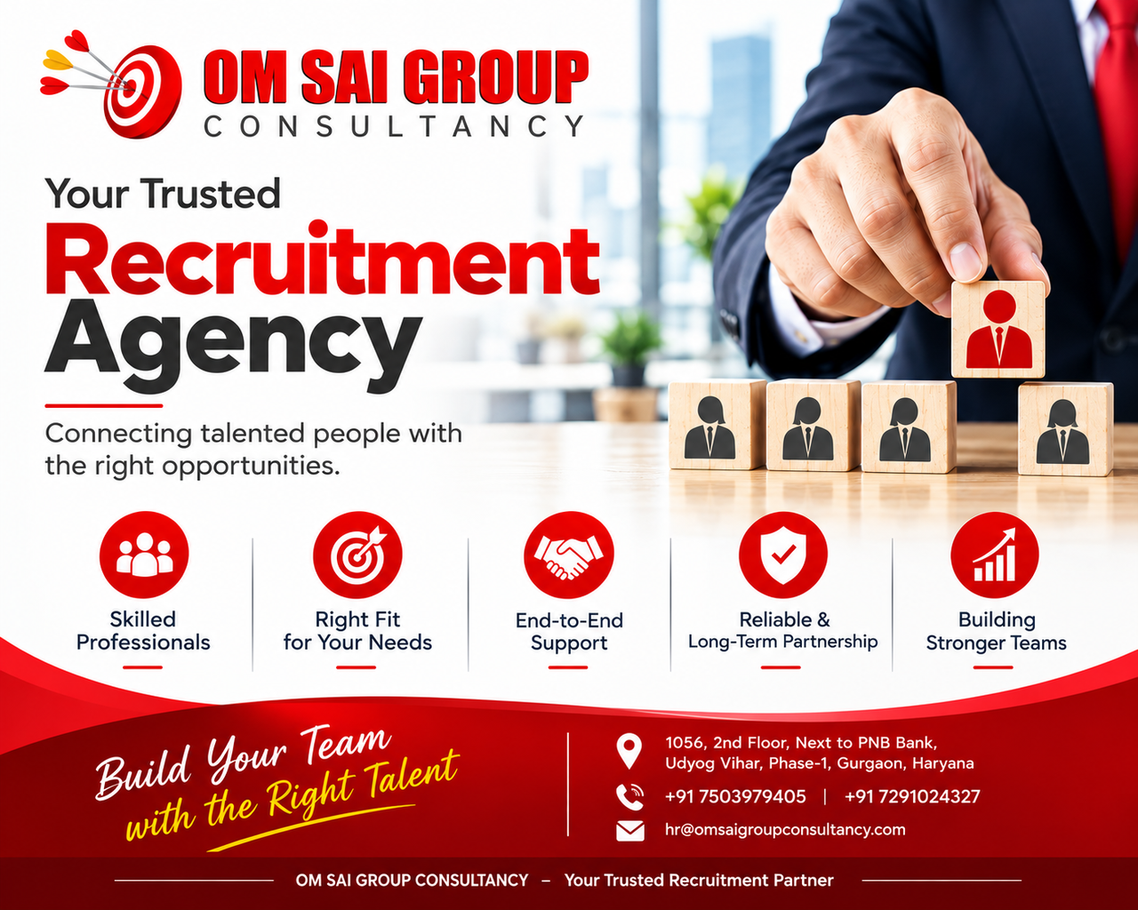 Om Sai Group Consultancy – Trusted Recruitment Agency in Gurgaon