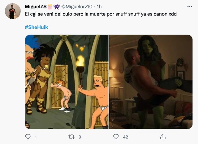 Los mejores memes de She-Hulk, la nueva serie de Marvel en Disney Plus
