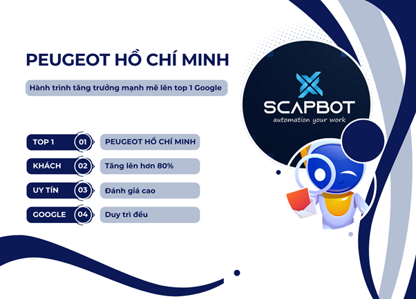 Hình ảnh dự án “PEUGEOT HỒ CHÍ MINH” TOP 1 GOOGLE – PEUGEOTHCM.COM.VN